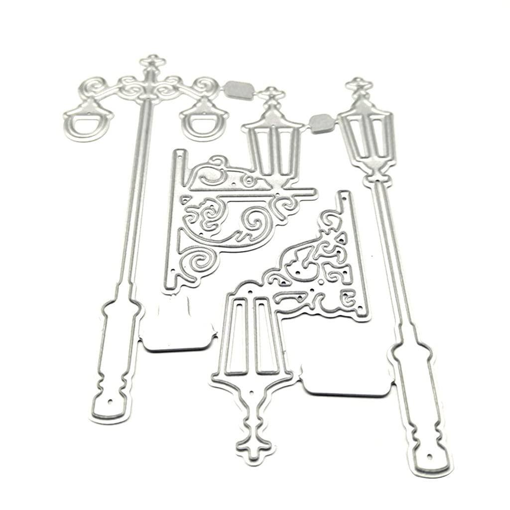 Tsophreniq Street Lights Printing Carbon Steel, Clear Stamp Embossing Mold for Paper Card and Craft Gift Making Steel Moulding