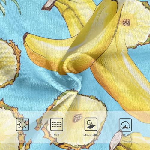 Wusikd Bananas Pineapples Girls' Underwear Cotton Coconut Girls Briefs Soft Toddler Underwear 2T3