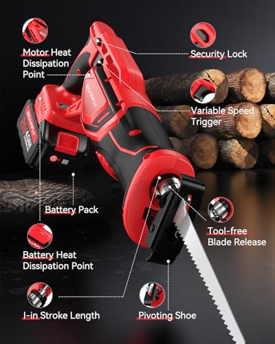 SOARFLY 21V Brushless Cordless Reciprocating Saw