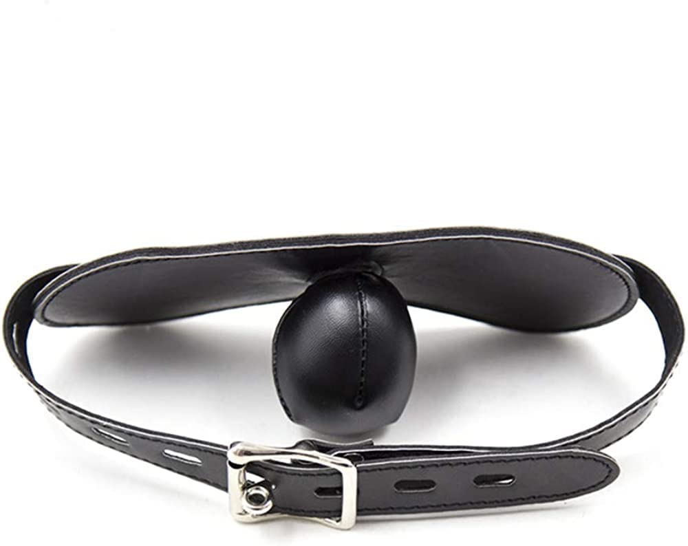 YMOyoin Leather-Bound Gag Ball Soft Mouth Plug Cosplay