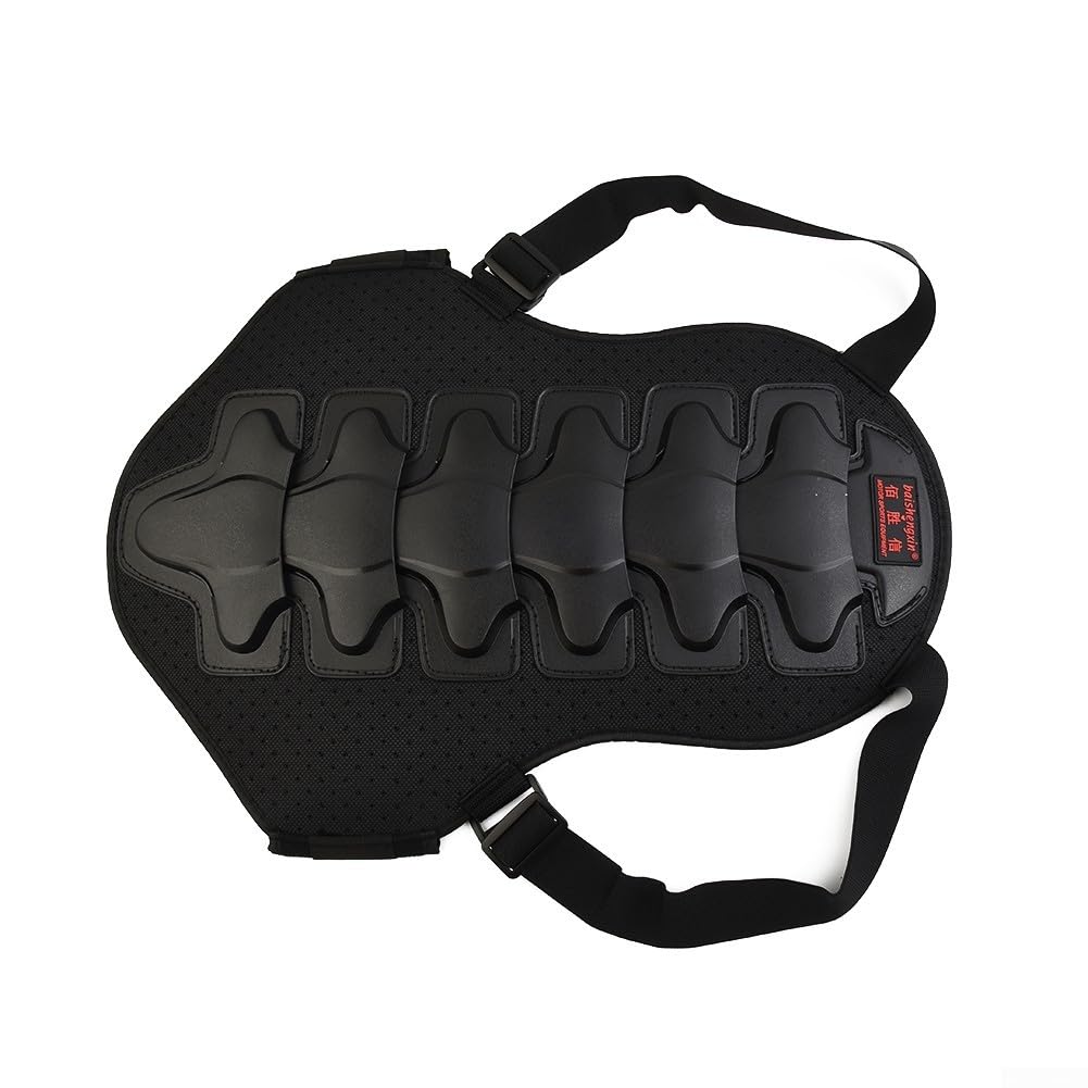 Protezione per la schiena del motociclo, per corsa, equitazione, motocross, sci, skateboard, ammortizzatore EVA con cintura regolabile in vita e imbottitura in rete traspirante, per bici