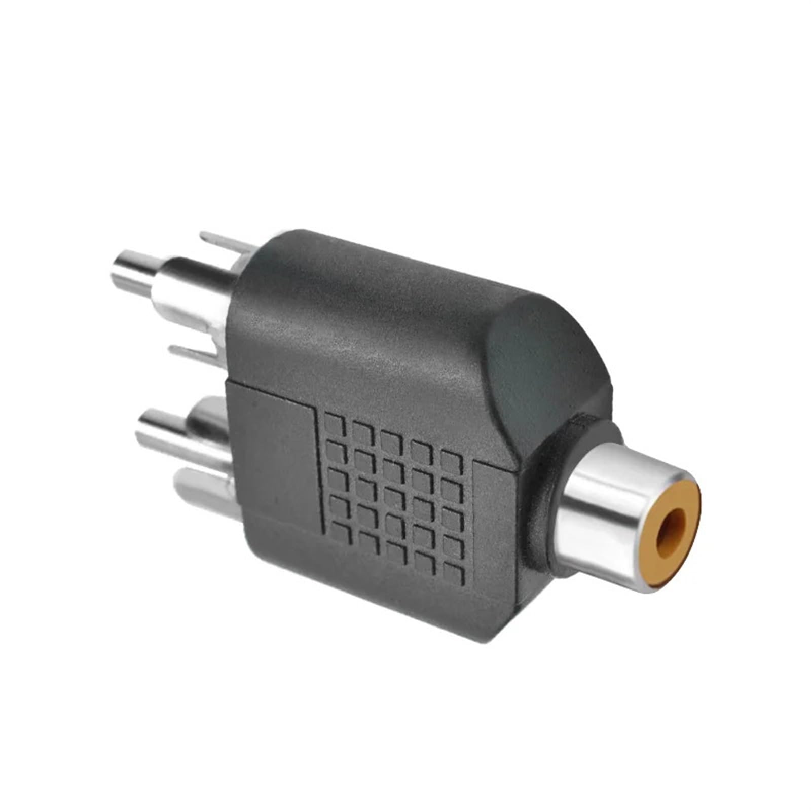 Adaptador RCA hembra de 5 piezas a 2 RCA macho, conector divisor en Y, conector de audio AV, convertidor de audio for computadora, TV y MP3.(100PCS)