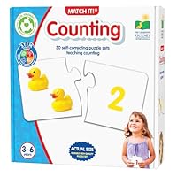The Learning Journey Match It - Counting Memory Game For Kids - Helps Interactive Child Development, Problem-Solving and Counting Skills - Includes 30 Self-Correcting Puzzle Sets - For 4+ Years