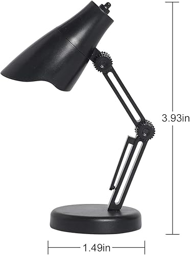 Miniatura 5 de Omeet Paquete de 2 mini lámparas LED de mesa con diseño de dinosaurios, lámparas de libro de lectura para el hogar, habitación, computadora, luces