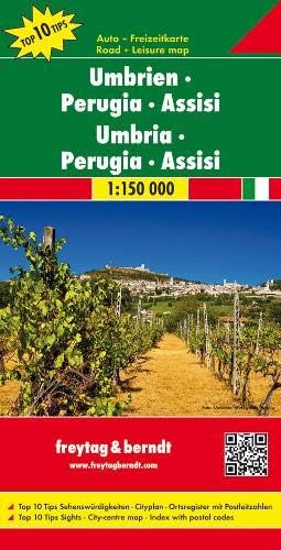 Umbira - Perugia - Assisi 1 : 150 000 Italy Regional Map FB (English, French, Italian and German Edition)
