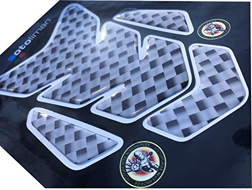 Otoliman 3D Motorcycle Carbon Fiber Vinyl Gel Gas Tank Pad Protector Decal And Sticker Tankpad.(New Generation Silicone-Based Adhesive) #TOP1