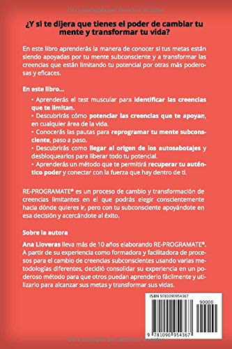 RE-PROGRÁMATE: Cómo cambiar las creencias limitantes de tu mente subconsciente. (Spanish Edition)