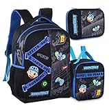 Kit Mochila de Costas Estojo e Lancheira Brancoala Oficial Youtuber Gamer