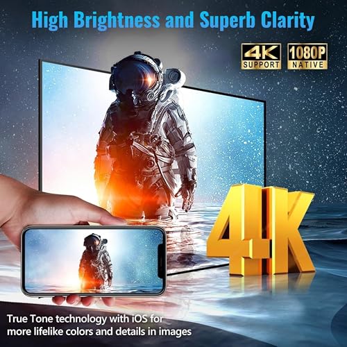 Image of Tonzo Cinema X3 4K Supported Smart Projector | Dual HDMI | Native 720p with 1080p Support | Android 9.0 | 250 ANSI Lumens | Auto Focus | 150� Display | 5G WiFi | HiFi Speaker | USB /AV /BT