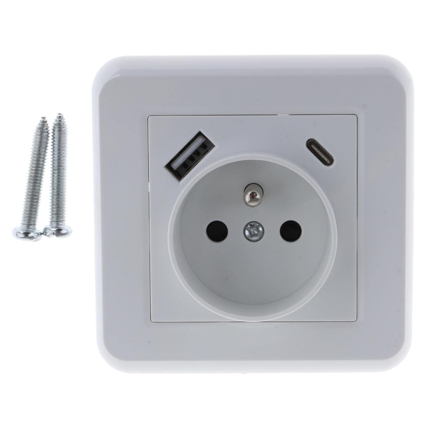 51aPV9JO2LL SL1500 CALANDIS(tm) Wall Mounted Socket Square Panel European Plug Socket Widely Used for Home | Power Cables & Connectors | Multipurpose Batteries & Power - MSDeals