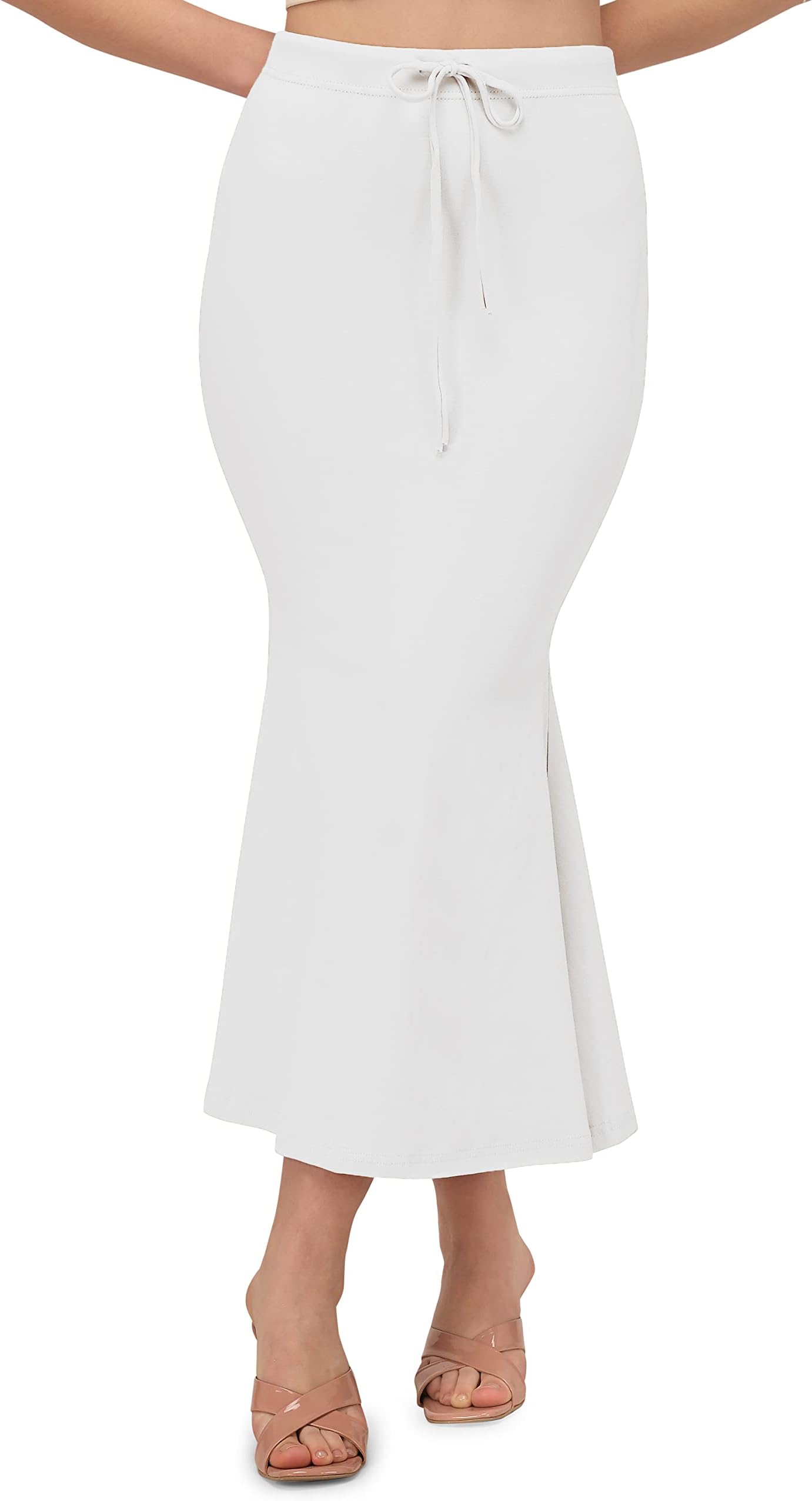Stretchable Saree Shapewear Petticoat for Women, Cotton Blended,Petticoat,Skirts for Women,Shape Wear Dress for Saree