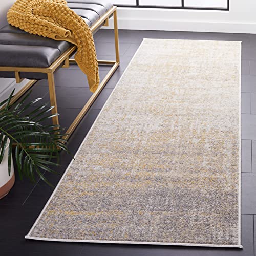 SAFAVIEH Adirondack Runner Rug 2'1"x6', Modern Cream & Gold ADR207A