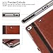 ZtotopCase for iPad Mini 5 2019/Mini 4 3 2 1 Case 7.9 Inch, Premium PU Leather Folio Stand Cover with Auto Wake/Sleep, Front Card Pocket for iPad Mini 5th/4th/3rd/2nd/1st Generation, Brown