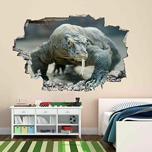 Komodo Dragon Lizard Reptile Wall Sticker Mural Decal Kids Room Home Decor #TOP2