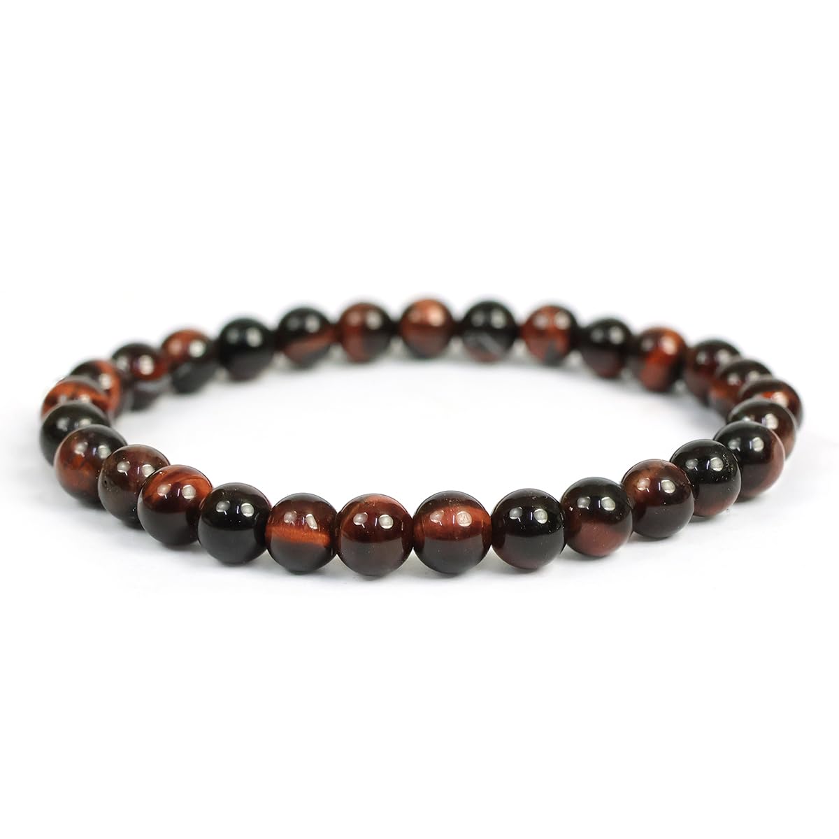 Crystu Red Tiger Eye 6 mm Round Bead Bracelet Reiki Healing Crystal Stone Bracelet Charged By Reiki Grandmaster & Vastu Expert (B0CKKLY32Q) Amazon Price History, Amazon Price Tracker