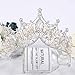 Gangel Baroque Costume Wedding Crowns Queen Tiaras Vintage Crowns Rhinestone Bride Wedding Crown Crystal Tiara Pricess Hair Accessories for Women and Girls (SILVER)