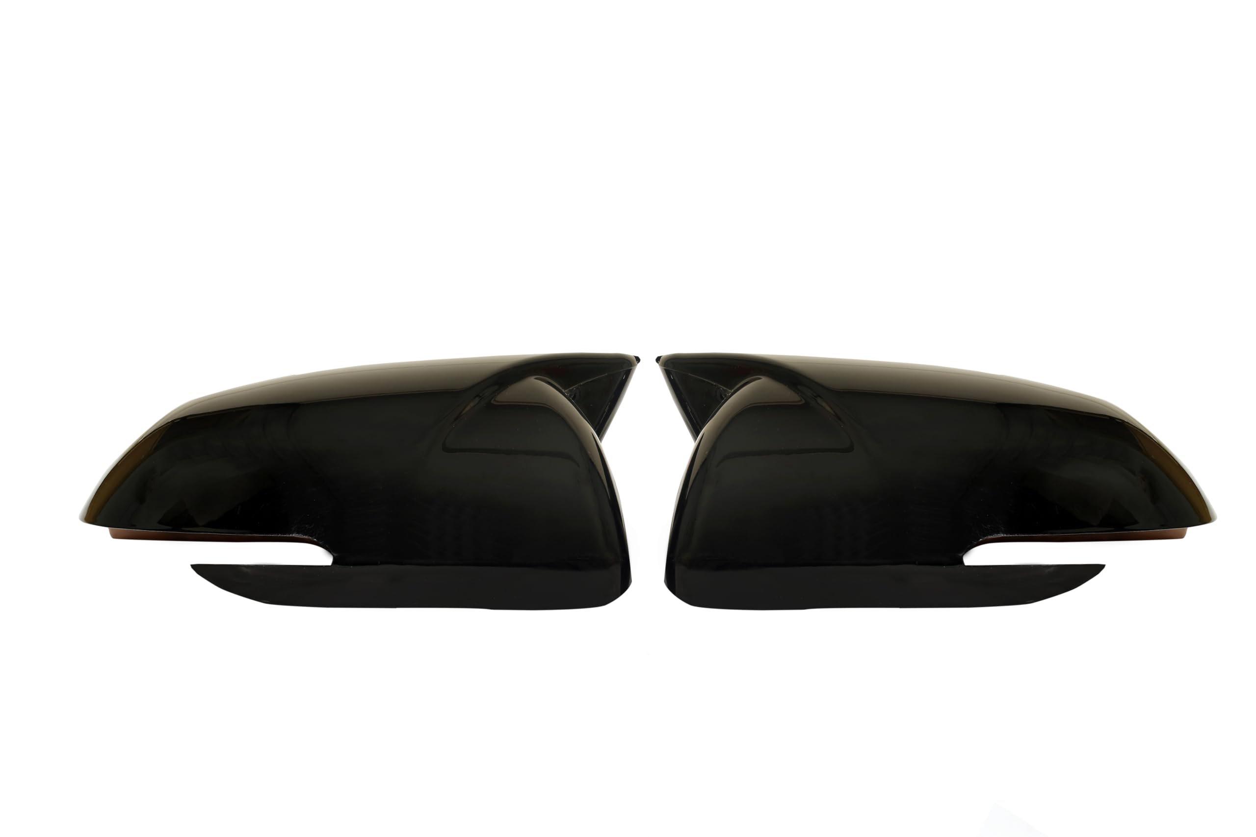 Car Side Mirror Cover for Kia Seltos, Sonnet, and Carens, Glossy Black, OEM Finish, Scratch Protection, Set of 2-picture-27
