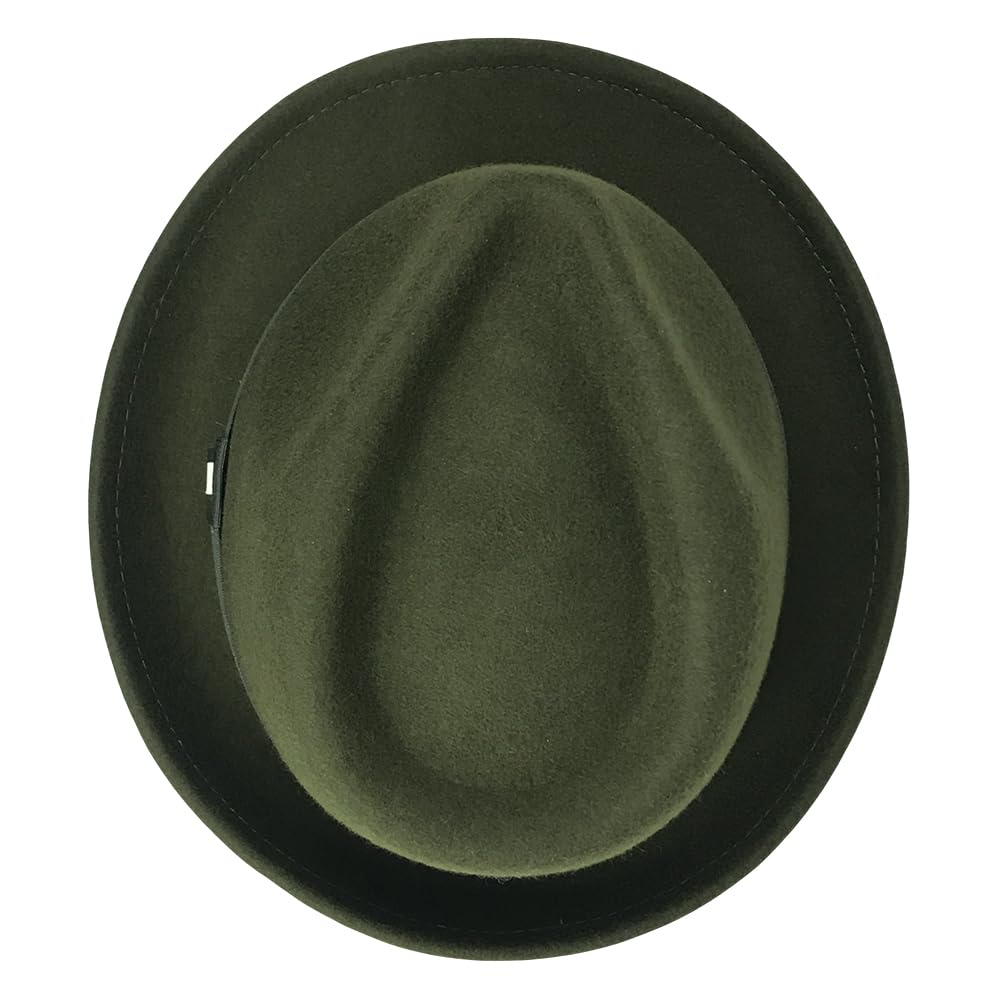 FREEBIRD99 100% feltro di lana Panama Fedora cappello corto trilby cappello piatto per uomo donna
