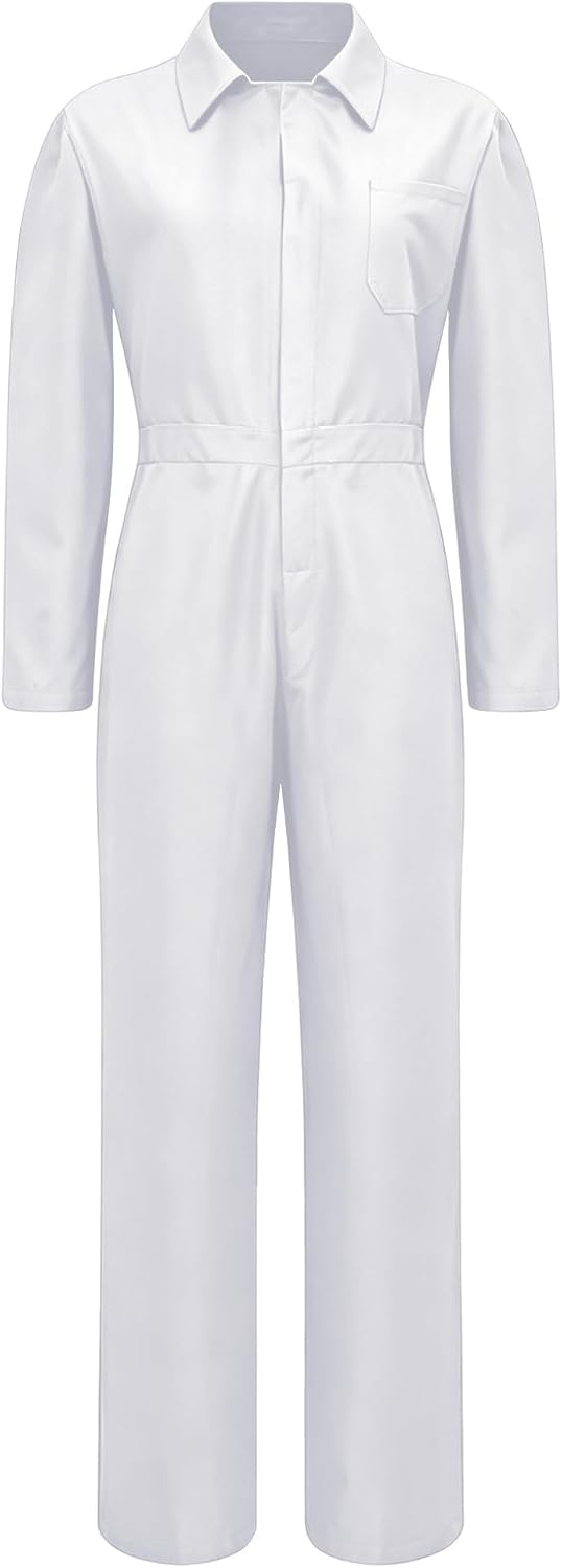 Lejafay Women's Long Sleeve Coveralls Lightweight Mechanic Jumpsuits Utility Work Overalls with Pockets