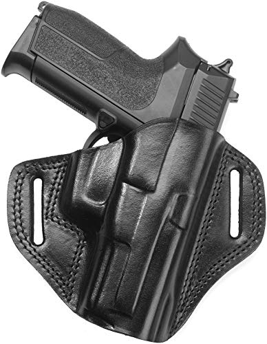 Craft Holsters FN Five-Seven MK2 Compatible Holster - Open Top Leather Belt Holster (141-BLK)
