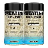 Kit 2x creatina 100% pura monohidratada e micronizada - pote 120