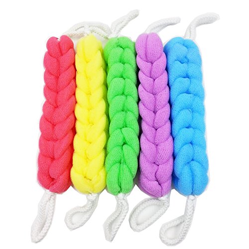 HOMMP Bath Loofahs Back Scrubber, 5 Counts