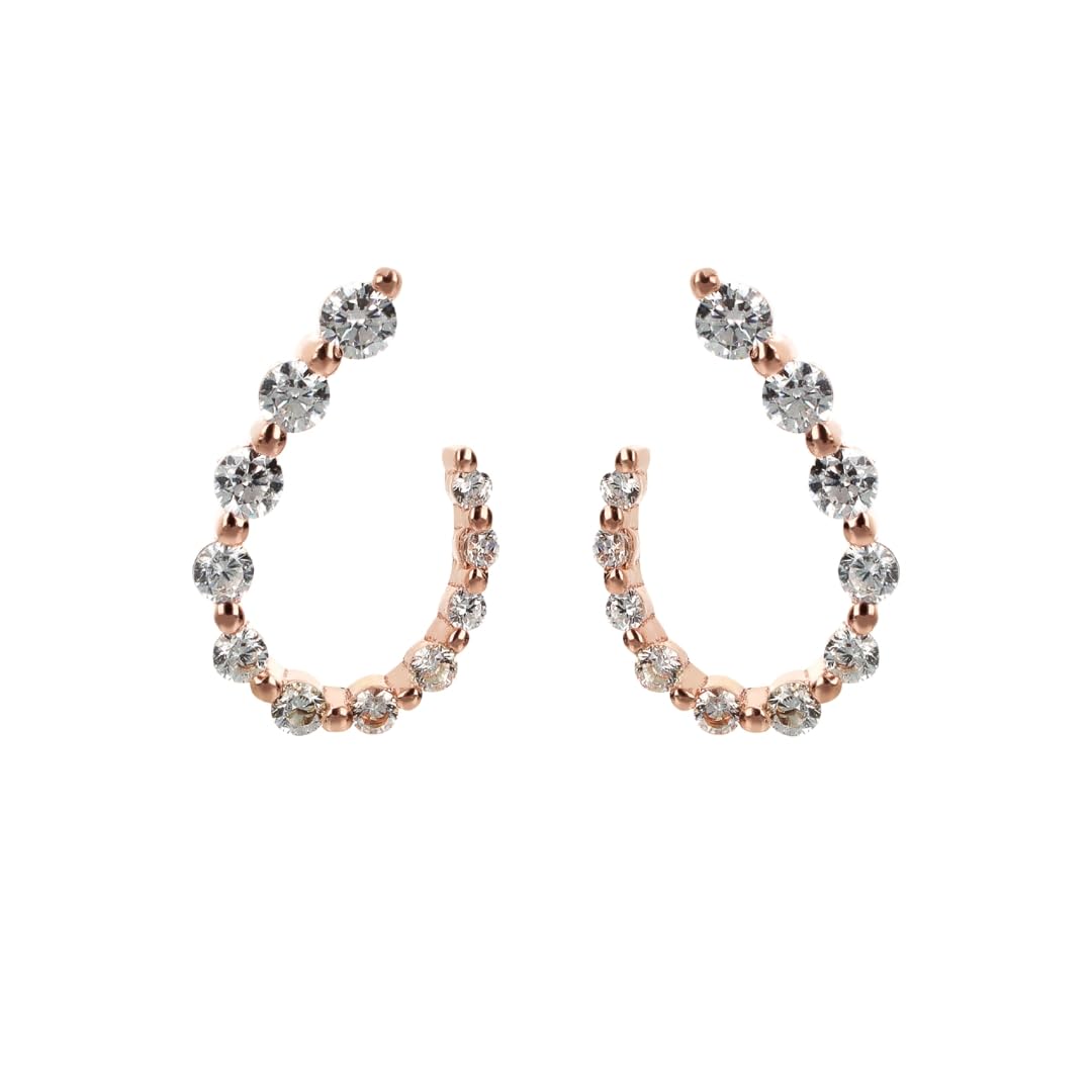 Bronzallure Orecchini Donna placcati Oro 18k – Orecchini in Argento Anallergici con Cubic Zirconia Bianche – Gioielli Made in Italy – Idea Regalo Compleanni, Anniversari, Festa Donna, Festa Mamma