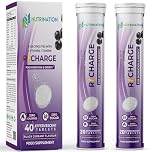 Electrolytes Hydration Tablets | 40 Effervescent Rehydration Tablets | 5 High Strength Electrolytes with Added Vitamin B6, B12, C & D | 250mg Taurine for Energy | Black Currant Flavour