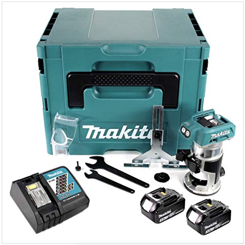 Makita DRT 50 RFJ Batería de ion de litio 18 V motor sin escobillas multifunción MAKPAC con 2 baterías BL 1830-3,0 Ah + cargador DC18RC