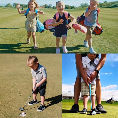 Shorties Golf - Kids Golf Club Set | Perfect for Toddler Golfers and Kids 34"-38" Tall | EasyCarry Stand Bag | Driver, 7-Iron, Putter, Headcover, and Rain Cover - Image 6