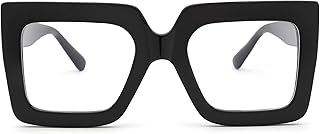 Pro Acme Blaulichtfilter Brille Damen Herren - Die Große Rechtecke für Frauen Fake brille