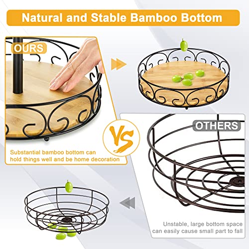 image for ETECHMART Fruit Basket, Vegetables Countertop Bowl Storage With Banana