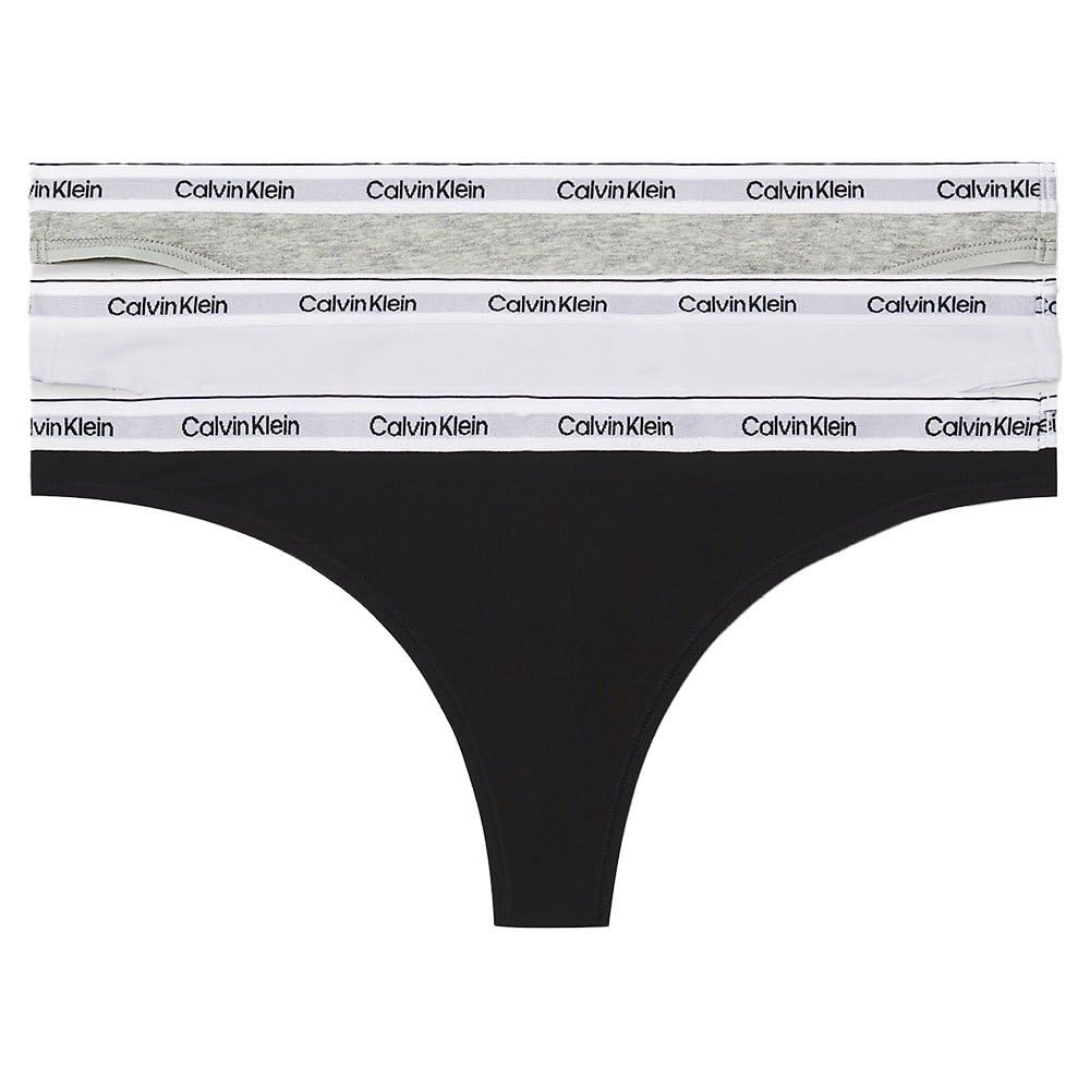 Calvin Klein Women's Modern Logo Thong Pack of 3