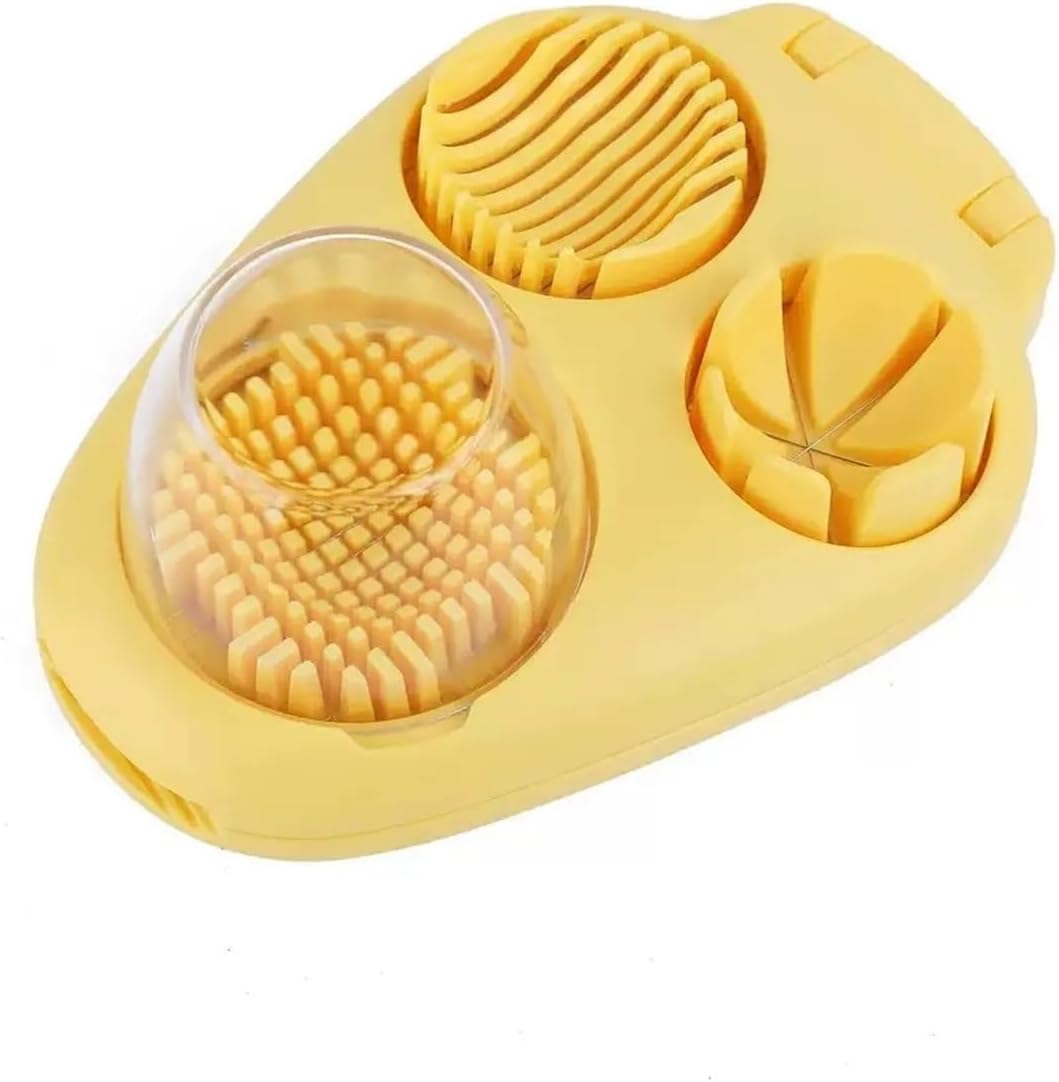 Fit for 3-in-1 Egg Slicer and Chopper - Multifunctional Fruit Cutter for Home Use, for Boiled Eggs, Omelettes, and Salads(B)