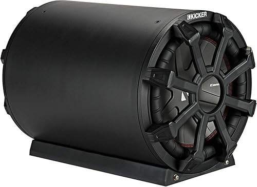 Miniatura 4 de KICKER 46CWTB102 TB10 - Caja de subwoofer resistente a la intemperie de 10 pulgadas con radiador pasivo, 2 ohmios, 400 W