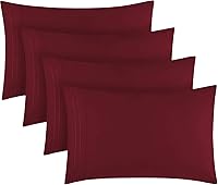 Vista 11 de Mellanni Juego de fundas de almohada, 4 fundas de almohada de la colección Iconic Collection, extra suaves, refrescantes, resistentes a las arrugas