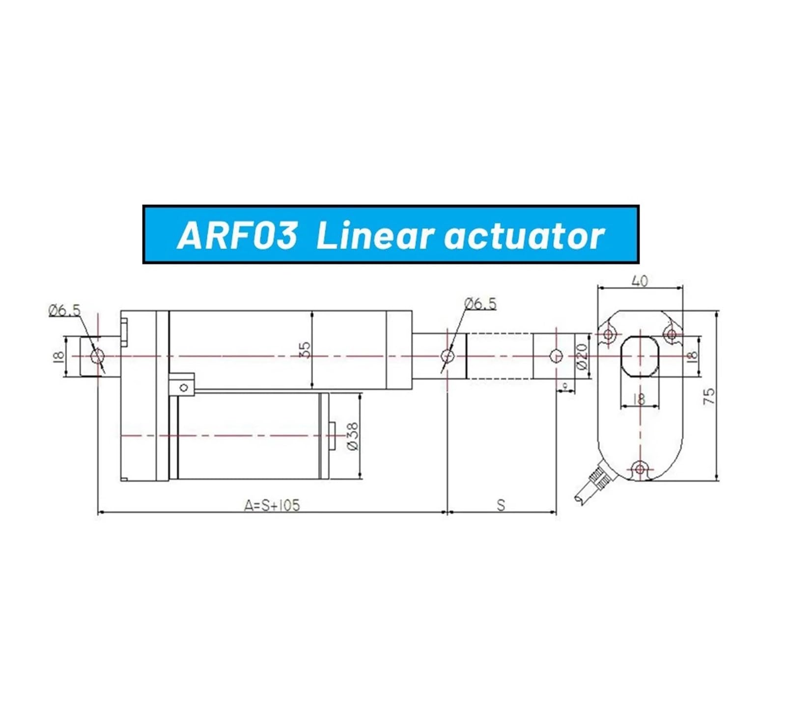 Attuatore lineare elettrico ad alta spinta da 1500 N, asta di spinta da 500 mm a 1000 mm, DC12 V(60mm-s 150N,550mm Stroke)
