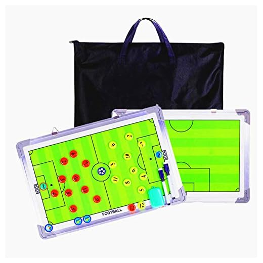 Gracelaza Carpeta Táctica Portátil para Entrenador de Fútbol - Pizarra Estrategia Profesional para Entrenamiento de Soccer （Dimensiones Abiertas: 45 × 30 cm） #1
