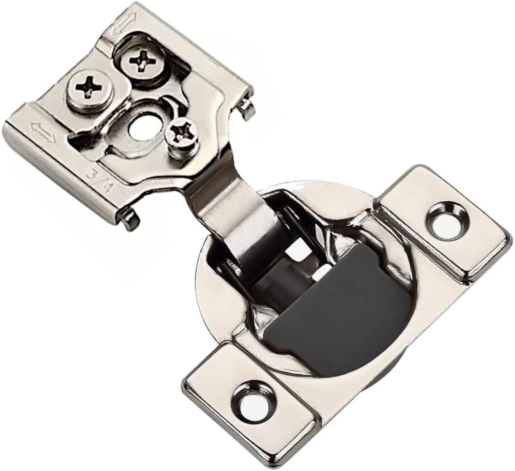 ANGSTROM 20-Pack Face-Frame Cabinet Hinges, 105-Degree Soft-Closing, 3D Adjustable (1/2" Overlay)