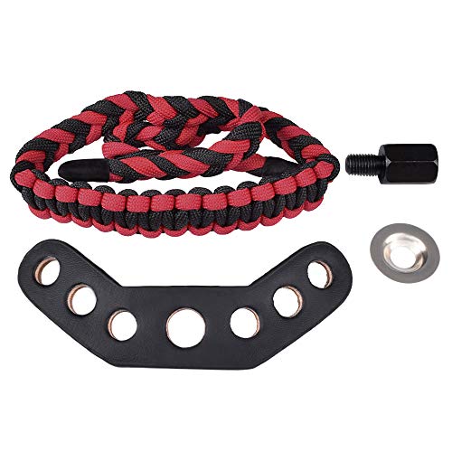 Yls Bow Slings Archery Wrist Sling Compound Bow Easy Carry Adjustable For Hunting Shooting Red #TOP2