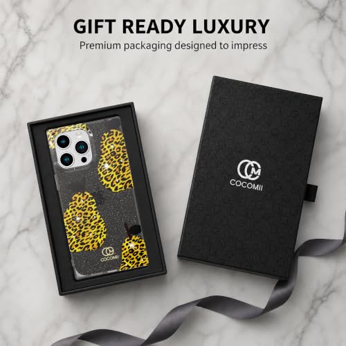 Image of COCOMII Rectangle for iPhone 14 Pro Case, Leopard Pear