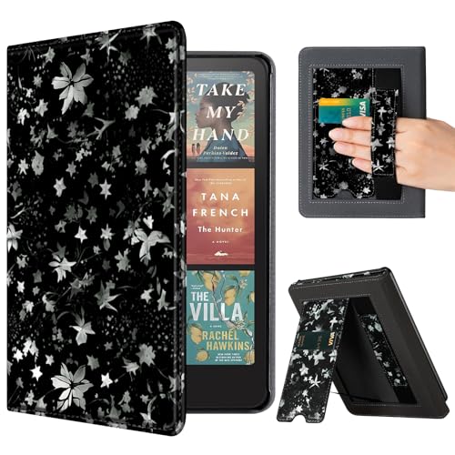 Image of CoBak Stand Case for 7 inch Kindle Paperwhite 12th Gen 2024 and Kindle Colorsoft with Hand Strap - Compatible with iPhone MagSafe, for Samsung /Belkin /Anker Wireless Charging Pads, Durable, Auto Sleep Wake