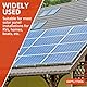 GETLITOOL Solarmodul Halterung 4 Module Set, Solarpanel Halterung - 12CM Alu Montageschiene, Verstellbare Klemme Kit für 30-35MM Dicke Module PV halterung für Flachdach Trapezblech Ziegeldach