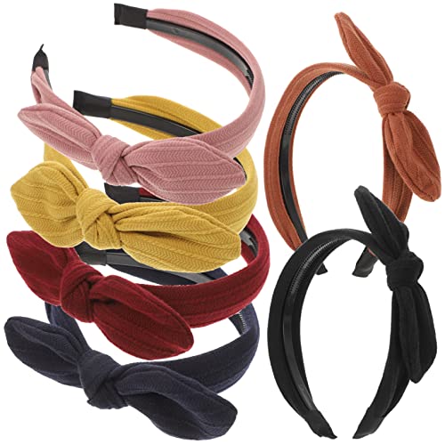 Bandeaux à nœud oreilles de lapin Healvian lot de 6 accessoires cheveux pour femmes et filles