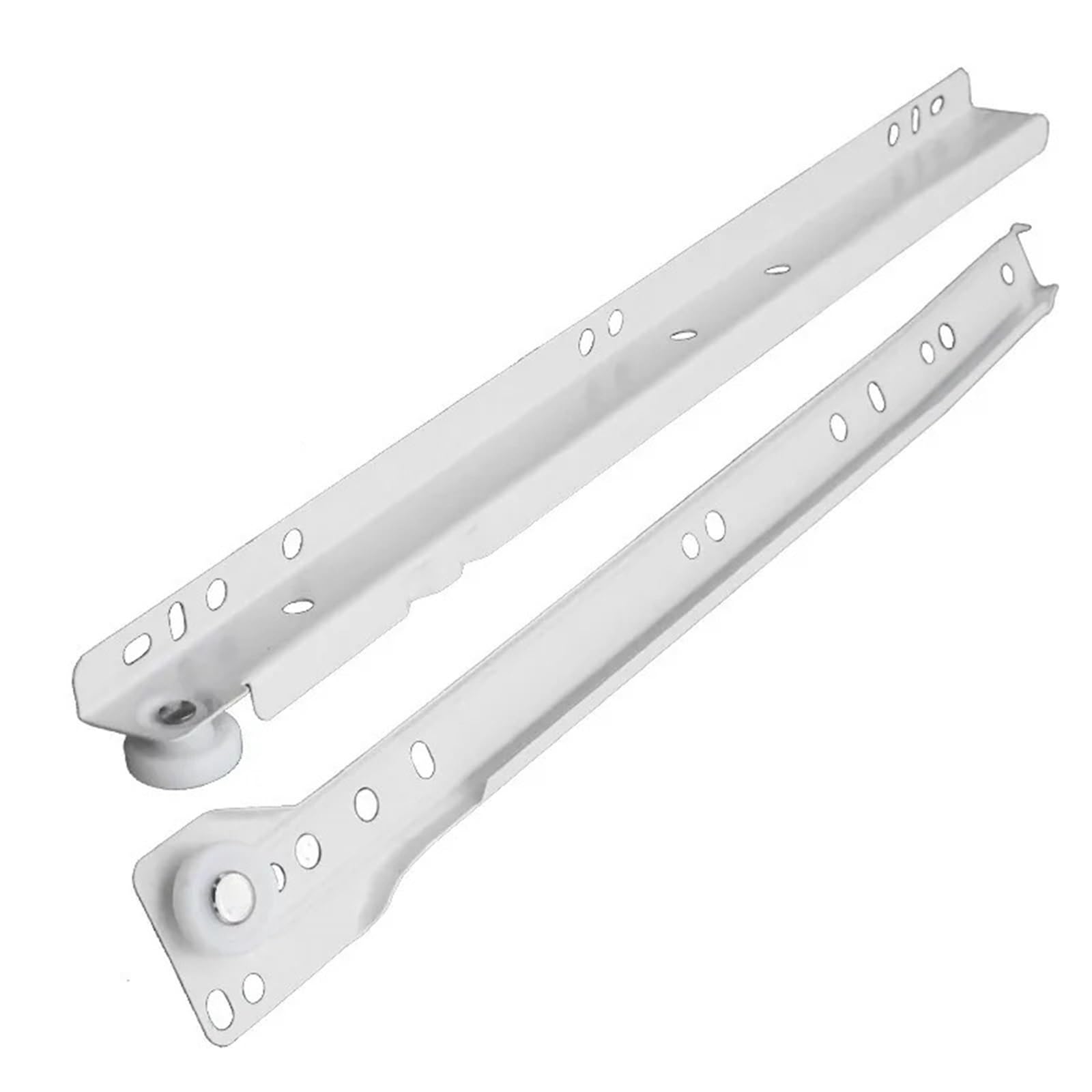 Ozlcua 14Inch(35Cm) Drawer Slides Mute Two Cabinet Rails Drawer Track Slides Computer Table Chute Cabinets Roller Pulley Furniture(14Inch(35Cm))
