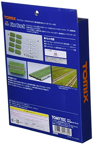 TomyTEC- 8 binari Dritti, 70 mm, Verde, 017899