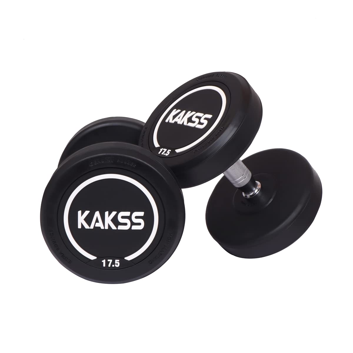 Kakss Rubber Coated Professional Round Dumbbells, (Black, Pack of 2) (17.5 x 2 = 35 Kg) (B09VGQNKMH) Amazon Price History, Amazon Price Tracker
