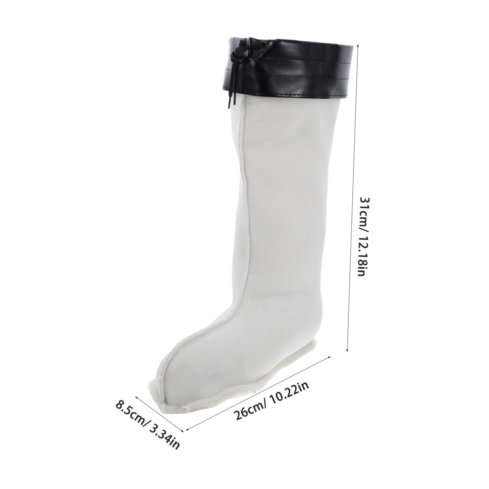 MUCKLILY Men's Waterproof Rain Boot Inner Liner with Warm Faux Fur Insulated Boot Covers for Winter Hiking