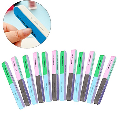 Ofoen 12 Stück Nagelfeile, Nail Art Maniküre Schleif Tool – Bild 8