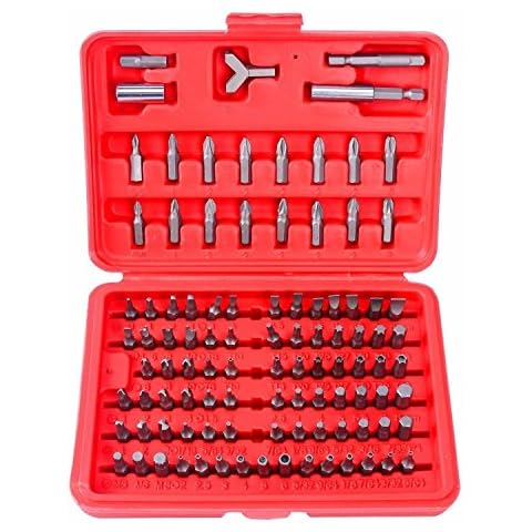 Vector Tools Security Bit Set, Chrome Vanadium Steel | 100-Piece Set Cover